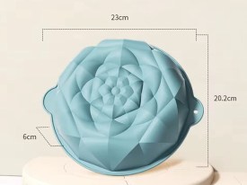 Molde silicona tortera flor